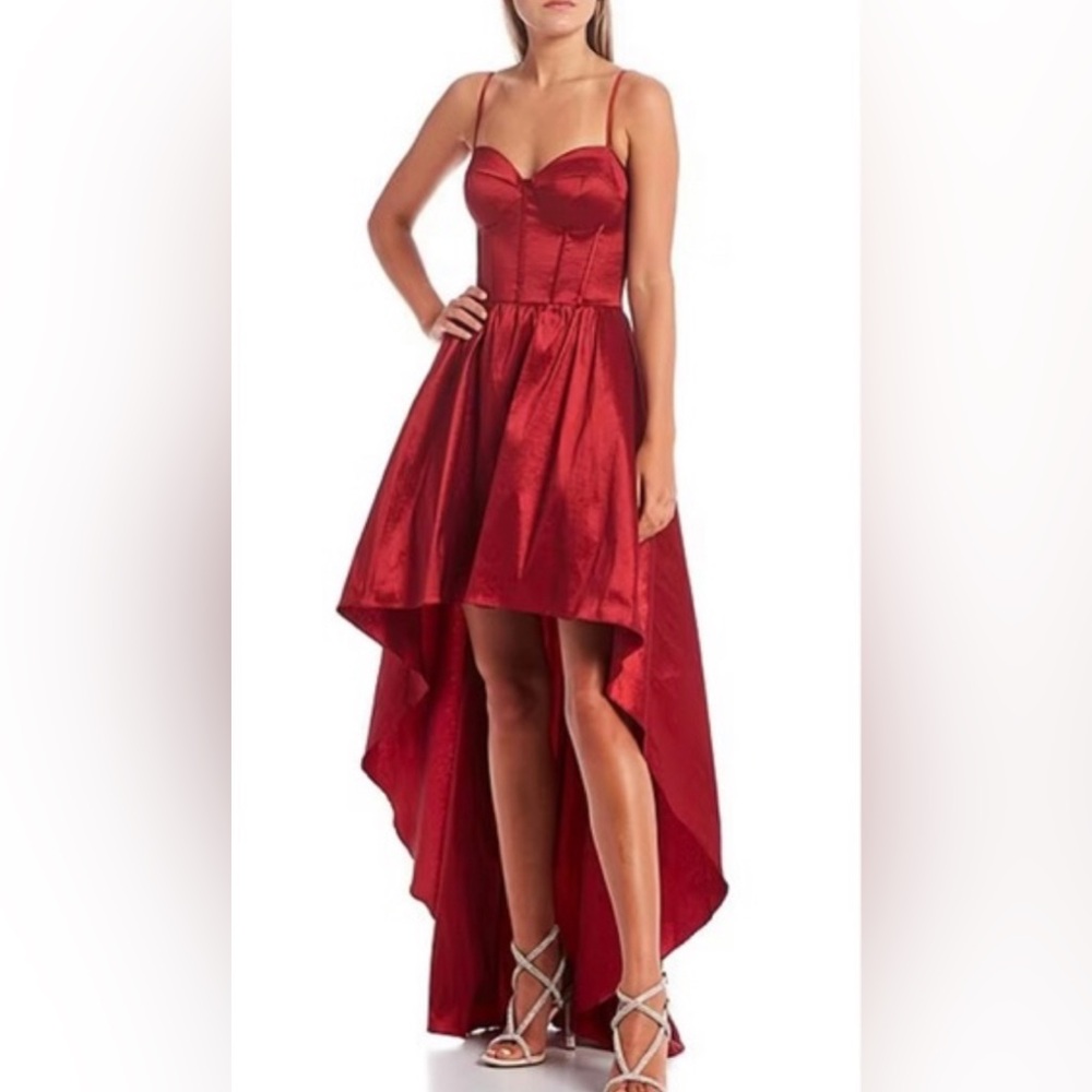 Dillards wine corset dress